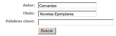 Ejemplo 1: Autor: Cervantes. Título: Rinconete y Cortadillo
