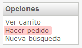 Hacer Pedido desde Resultados