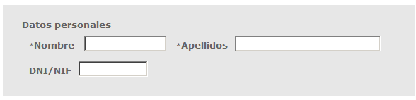 Datos personales.